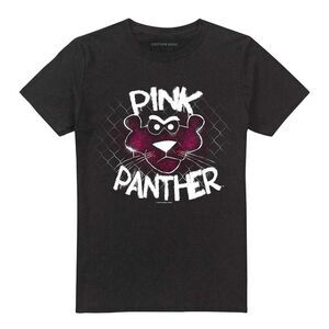 Pink Panther Unisex Adult Spray T-Shirt / Black